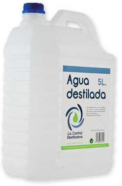 Agua destilada 5 Litros.