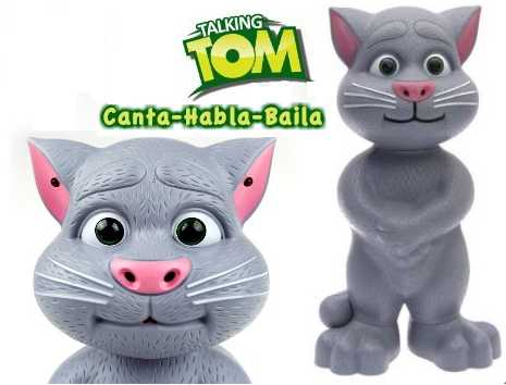 Gato Talking Tom App 18 Cm. Repite Todo, Habla